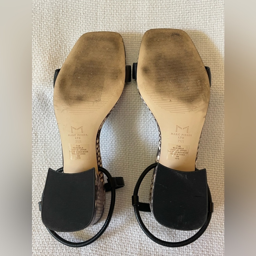 Marc Fisher reptile print sandals - Picture 10 of 11